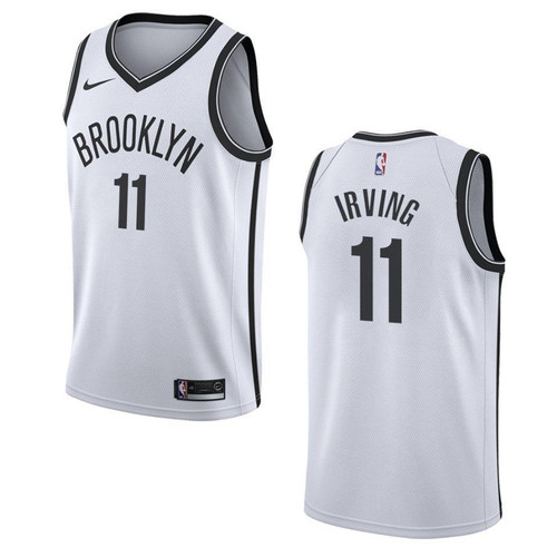 Men's   Brooklyn Nets #11 Kyrie Irving Association Swingman Jersey - White , Basketball Jersey
