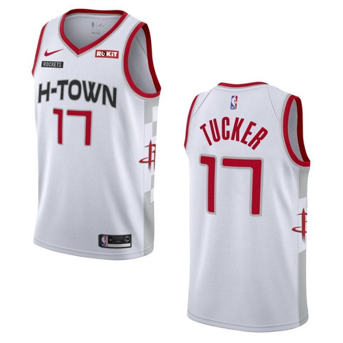 Men's  2019-20  Houston Rockets #17 P.J. Tucker City Swingman- White Jersey