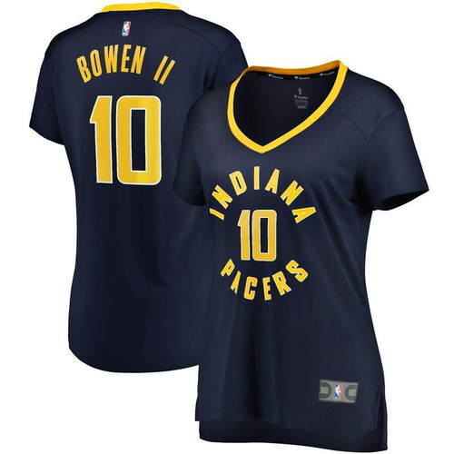 Women's  Brian Bowen II Indiana Pacers Wairaiders  Fast Break ReplicaNavy - Icon Edition Jersey