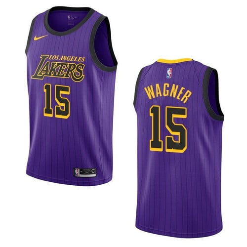 Men's  2019-20  Los Angeles Lakers #15 Moritz Wagner City Edition Swingman- Purple Jersey