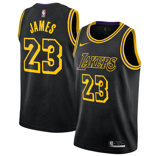 Men's  Los Angeles Lakers Classic Edition Swingman Jersey - Black - LeBron James -