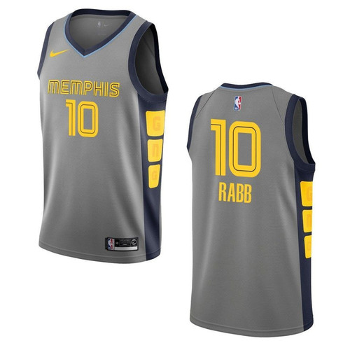 Men's  2019-20  Memphis Grizzlies #10 Ivan Rabb City Swingman- Gray Jersey