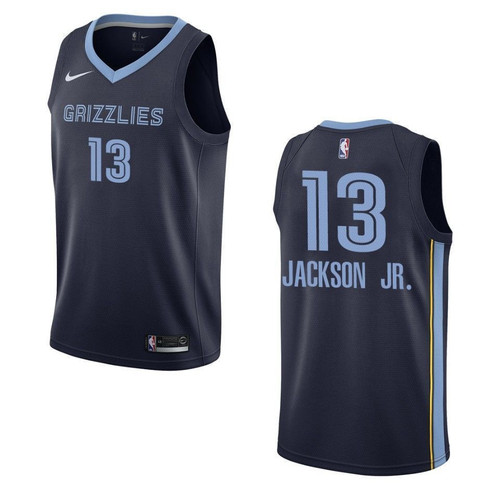 Men's   Memphis Grizzlies #13 Jaren Jackson Jr. Icon Edition Swingman Jersey - Navy , Basketball Jersey