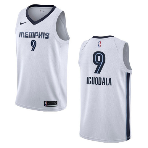 Men's   Memphis Grizzlies #9 Andre Iguodala Association Swingman Jersey - White , Basketball Jersey