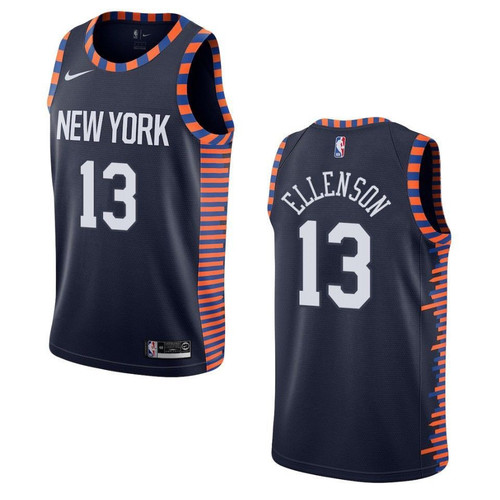Men's  2019-20  New York Knicks #13 Henry Ellenson City Swingman- Navy Jersey