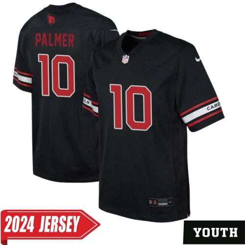 Carson Palmer No 10 Youth's Black Arizona Cardinals Alternate 2024 Game Jersey