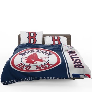 Boston Red Sox Mlb Baseball American League Bedding Set , Comforter Set