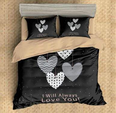 Love #2 Duvet Cover Bedding Set , Comforter Set