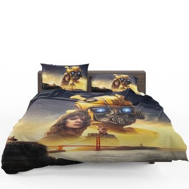 Bumblebee Movie Transformers Hailee Steinfeld Sci-Fi Thriller Bedding Set , Comforter Set