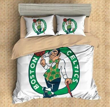 Boston Celtics Basketball #1 Duvet Cover Quilt Cover Pillowcase Bedding Set Bed Linen Home Decor , Comforter Set