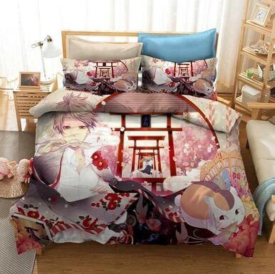 Natsume Yuujinchou Natsume&#039;S Book Of Friends #4 Duvet Cover Quilt Cover Pillowcase Bedding Set Bed Linen Home Bedroom Decor , Comforter Set