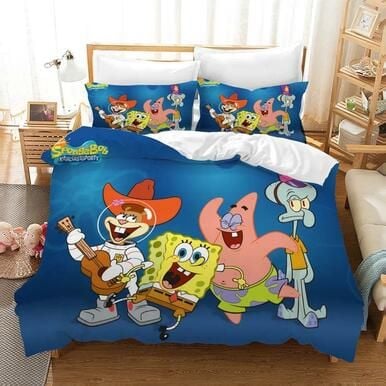 Spongebob Squarepants #3 Duvet Cover Quilt Cover Pillowcase Bedding Set Bed Linen Home Decor , Comforter Set