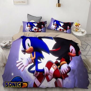 Sonic The Hedgehog #8 Duvet Cover Quilt Cover Pillowcase Bedding Set Bed Linen Home Decor , Comforter Set