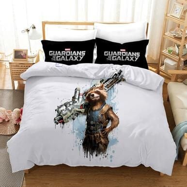 Guardians Of The Galaxy Rocket Raccoon #19 Duvet Cover Quilt Cover Pillowcase Bedding Set Bed Linen , Comforter Set