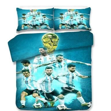 Argentina National Football Team #16 Duvet Cover Quilt Cover Pillowcase Bedding Set Bed Linen Home Decor , Comforter Set