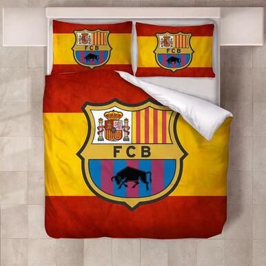 Messi Football F��Tbol Club Barcelona Fcb #4 Duvet Cover Quilt Cover Pillowcase Bedding Set Bed Linen Home Bedroom Decor , Comforter Set