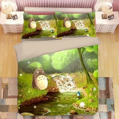 Tonari No Totoro #21 Duvet Cover Quilt Cover Pillowcase Bedding Set Bed Linen Home Decor , Comforter Set