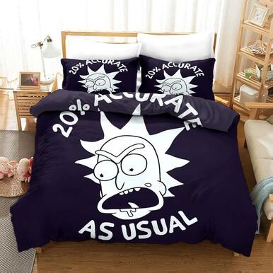 Rick And Morty Season 4 #1 Duvet Cover Quilt Cover Pillowcase Bedding Set Bed Linen Home Bedroom Decor , Comforter Set