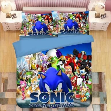 Sonic The Hedgehog #17 Duvet Cover Quilt Cover Pillowcase Bedding Set Bed Linen , Comforter Set