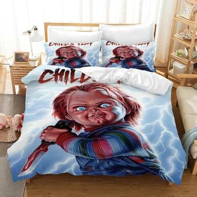 Child&#039;S Play Chucky Horror Movie #1 Duvet Cover Quilt Cover Pillowcase Bedding Set Bed Linen Home Decor , Comforter Set