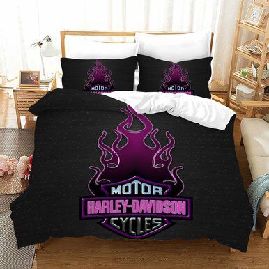 Harley Motor Davidson  #4 Duvet Cover Quilt Cover Pillowcase Bedding Set Bed Linen Home Bedroom Decor , Comforter Set