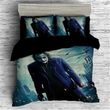 The Dark Knight Batman Joker Clown #6 Duvet Cover Quilt Cover Pillowcase Bedding Set Bed Linen Home Bedroom Decor , Comforter Set
