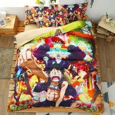 One Piece Monkey D. Luffy #24 Duvet Cover Quilt Cover Pillowcase Bedding Set , Comforter Set