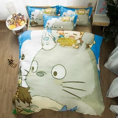 Tonari No Totoro #5 Duvet Cover Quilt Cover Pillowcase Bedding Set Bed Linen Home Decor , Comforter Set