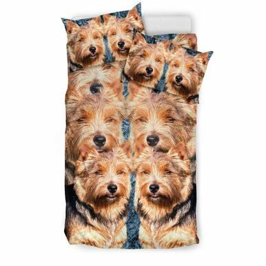 Amazing Norwich Terrier Dog Print Bedding Set , Comforter Set