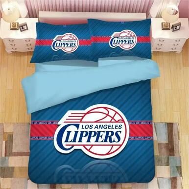 Basketball Los Angeles Clippers Basketball #12 Duvet Cover Quilt Cover Pillowcase Bedding Set Bed Linen Home Bedroom Decor , Comforter Set