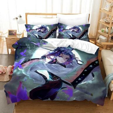 Demon Slayer Kimetsu No Yaiba Season 2 #1 Duvet Cover Quilt Cover Pillowcase Bedding Set Bed Linen , Comforter Set