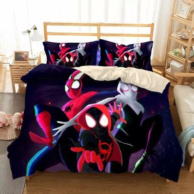 Spider-Man Into The Spider-Verse Miles Morales #31 Duvet Cover Quilt Cover Pillowcase Bedding Set , Comforter Set