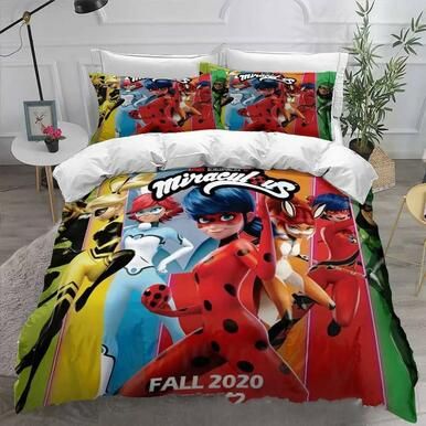 Miraculous Ladybug Cat Noir #13 Duvet Cover Quilt Cover Pillowcase Bedding Set Bed Linen Home Bedroom Decor , Comforter Set