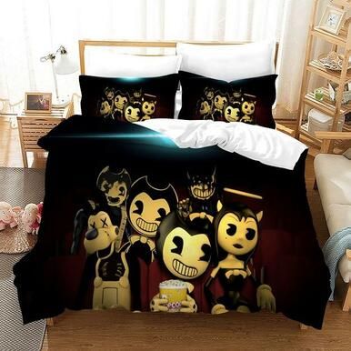 Bendy And The Ink Machine #52 Duvet Cover Quilt Cover Pillowcase Bedding Set Bed Linen Home Bedroom Decor , Comforter Set