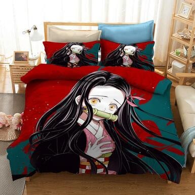 Demon Slayer Kimetsu No Yaiba Kochou Shinobu #29 Duvet Cover Quilt Cover Pillowcase Bedding Set Bed Linen , Comforter Set