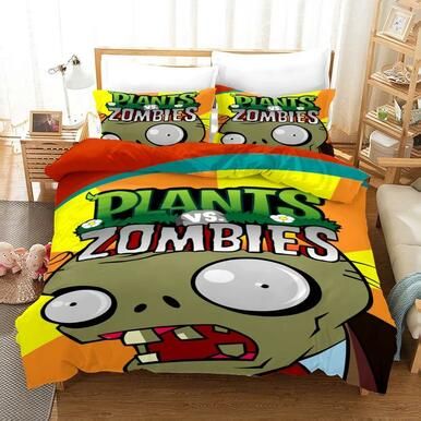 Plants Vs Zombies #10 Duvet Cover Quilt Cover Pillowcase Bedding Set Bed Linen Home Bedroom Decor , Comforter Set