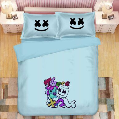 Fortnite Marshmello Dj #10 Duvet Cover Quilt Cover Pillowcase Bedding Set Bed Linen , Comforter Set