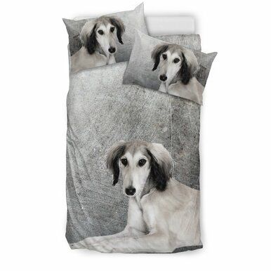 Saluki Dog Print Bedding Set , Comforter Set