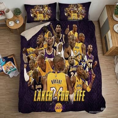 Basketball Lakers Kobe Bryant Basketball #10 Duvet Cover Quilt Cover Pillowcase Bedding Set Bed Linen Home Decor , Comforter Set