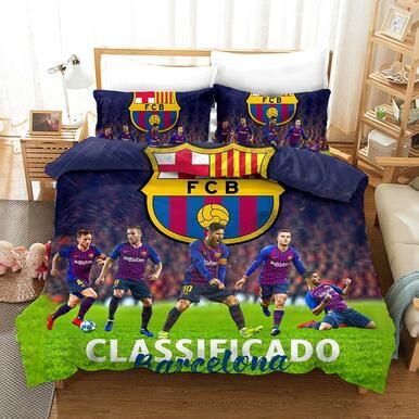 Football Uefa Champions League #2 Duvet Cover Quilt Cover Pillowcase Bedding Set Bed Linen Home Bedroom Decor , Comforter Set