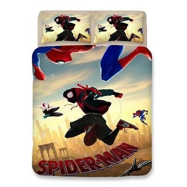 Spider-Man: Into The Spider-Verse Miles Morales #10 Duvet Cover Quilt Cover Pillowcase Bedding Set , Comforter Set
