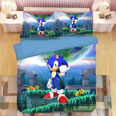 Sonic The Hedgehog #22 Duvet Cover Quilt Cover Pillowcase Bedding Set Bed Linen , Comforter Set