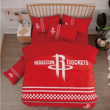 Basketball Houston Rockets Duvet Cover Bedding Set Pillowcase , Comforter Set