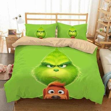 3D Customize The Grinch Bedding Set Duvet Cover Set Bedroom Set Bedlinen EXR3791 , Comforter Set