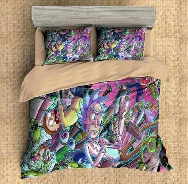Rick And Morty #9 3D Personalized Customized Bedding Sets Duvet Cover Bedroom Sets Bedset Bedlinen , Comforter Set