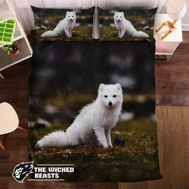 Arctic Fox #092453D Customize Bedding Set/ Duvet Cover Set/  Bedroom Set/ Bedlinen , Comforter Set