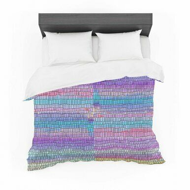 Nina May &amp;quot;Drip Dyetrid&amp;quot; Abstract Pastel Cotton3D Customize Bedding Set/ Duvet Cover Set/  Bedroom Set/ Bedlinen , Comforter Set