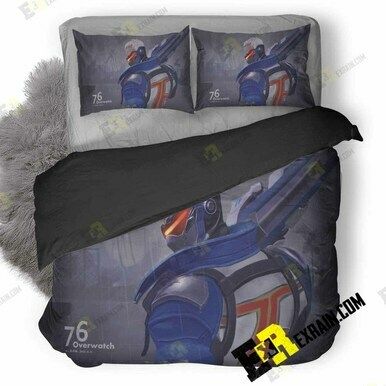 Solider 76 Overwatch 9Q 3D Customized Bedding Sets Duvet Cover Set Bedset Bedroom Set Bedlinen , Comforter Set