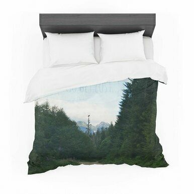 Robin Dickinson &amp;quot;Go Get Lost&amp;quot; Forest Green Featherweight3D Customize Bedding Set/ Duvet Cover Set/  Bedroom Set/ Bedlinen , Comforter Set