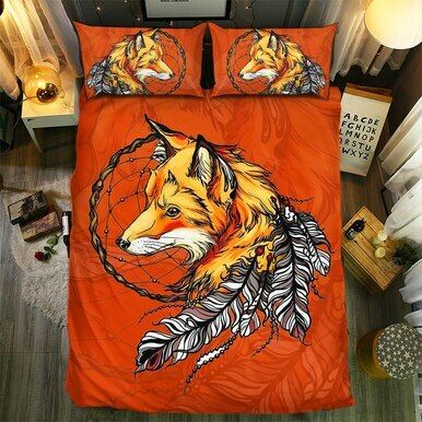 Fox Collection #0910143D Customize Bedding Set/ Duvet Cover Set/  Bedroom Set/ Bedlinen , Comforter Set